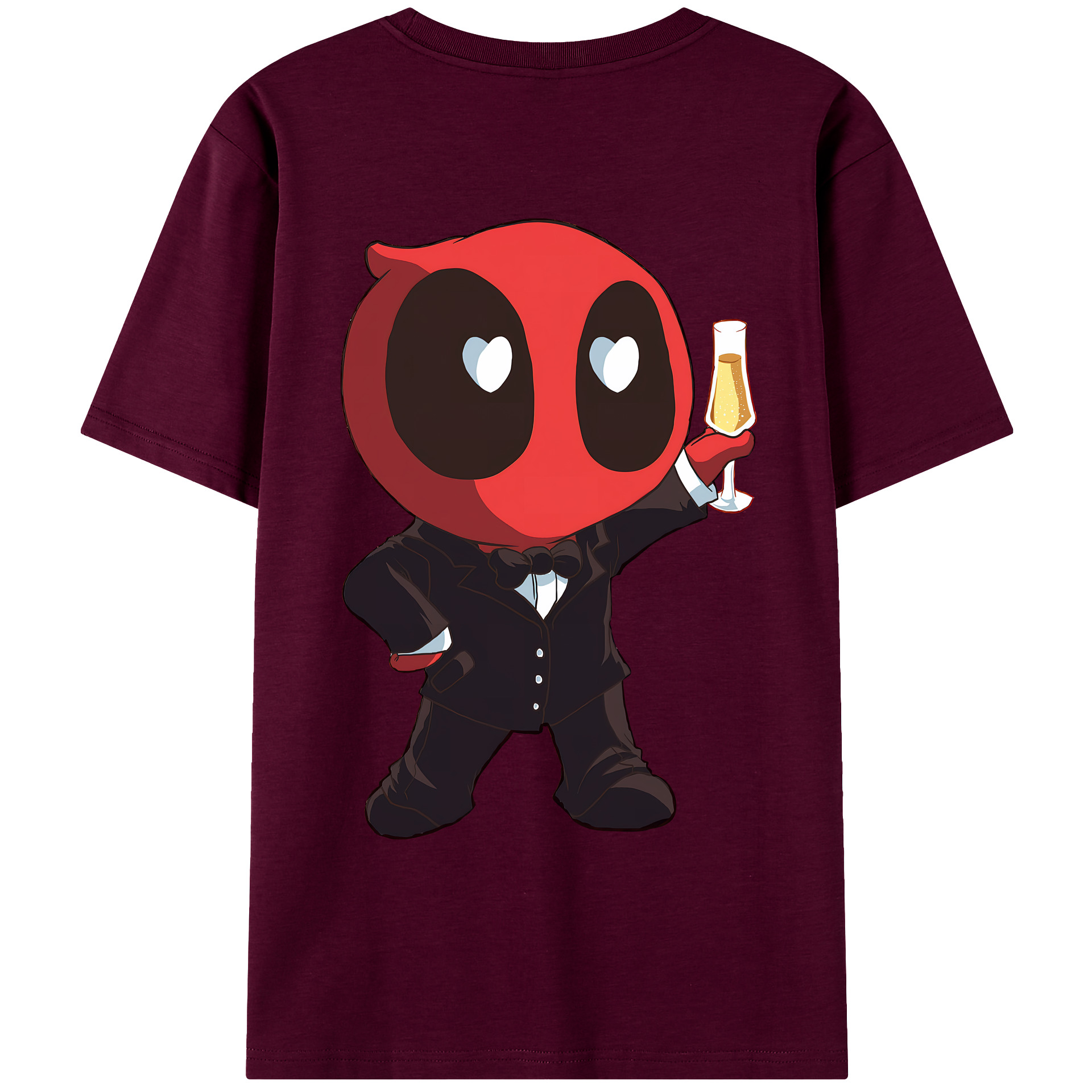 （画像用） Deadpool デッドプール レディース半袖Tシャツ(バックプリント)